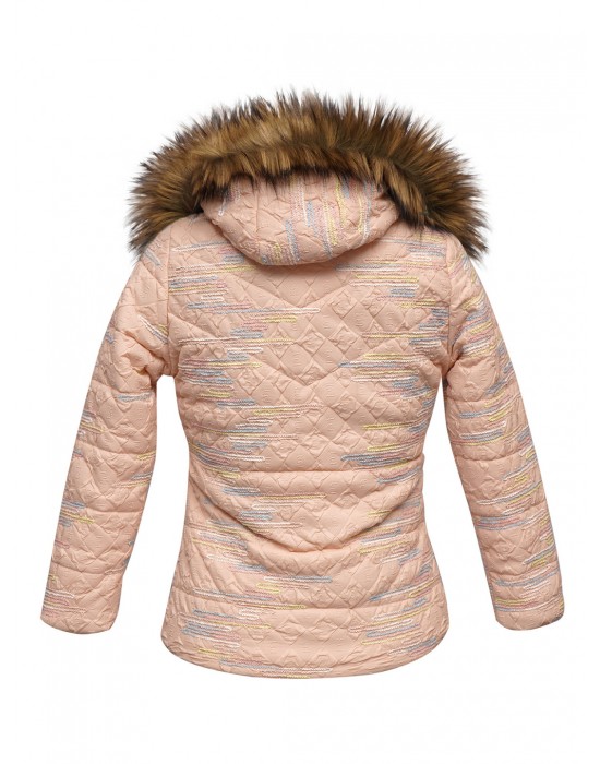 Girls Jacket Quilted Coral Reef